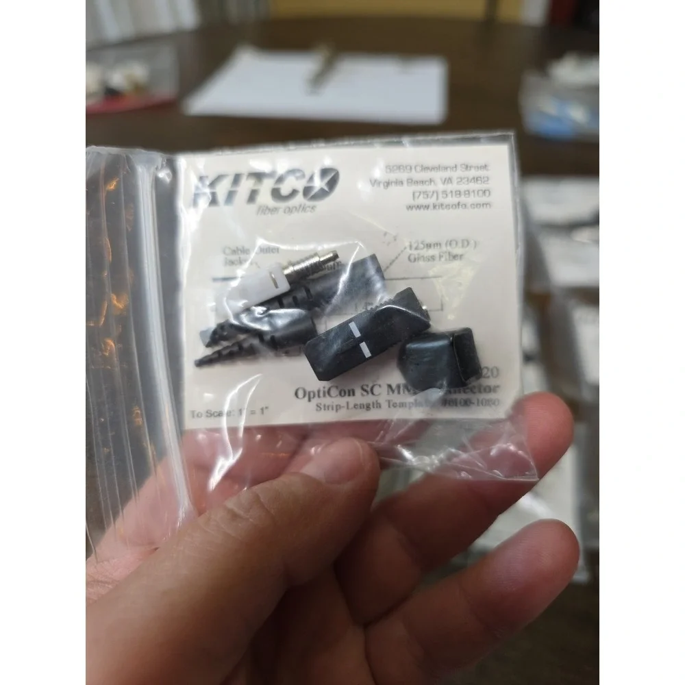 KITCO Fiber Optics OptiCon SC MM Connectors (Lot of 17 Packs, New)#0200-2420